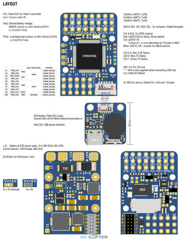 Полётный контроллер Matek F405-WMO