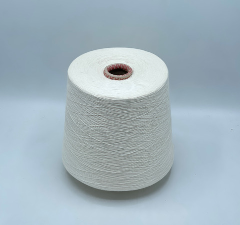 Бобинная пряжа,Cotton combed, 2540м. 100%Хлопок, Молочный(657), 40822