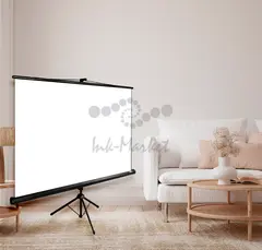 Экран Cactus 84" 150x150см Triscreen CS-PST-150x150 1:1 напольный рулонный черный — фото 3