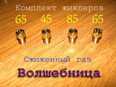 Жиклеры для газовой плиты Волшебница под сжиженный газ
