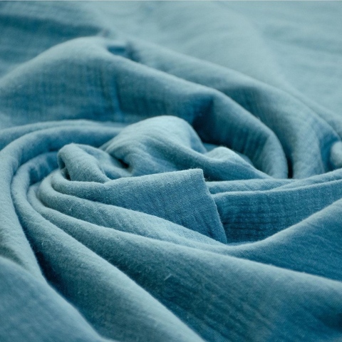 Пеленка муслин "Стальной голубой"