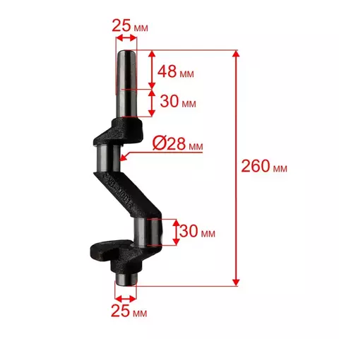 Коленвал QUATTRO ELEMENTI B 360-50 (770-285-038)