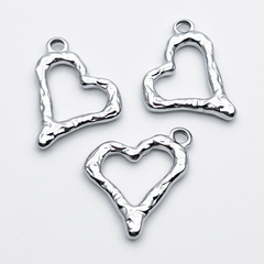 Подвеска Сердце, сталь, размер 21*22 мм, цена за 1 шт