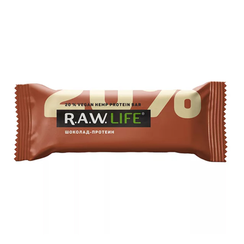 R.A.W Life орехово-фруктовый батончик Шоколад протеин 47 гр
