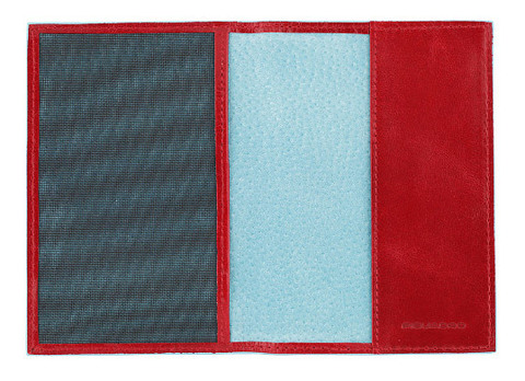 Обложка для паспорта Piquadro Blue Square, красный, кожа натуральная (AS300B2/R)