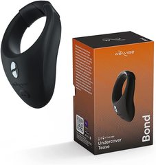 Черное эрекционное кольцо для ношения We-Vibe Bond - 