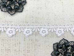 Кружево плетёное, ш. 2,2 см, белый