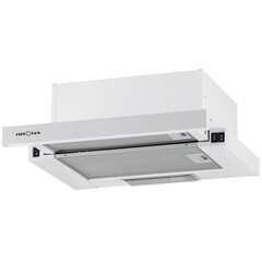 Вытяжка Krona Kamilla 1M 450 white, встраиваемая, выдвижная, 45 см, 390 м3/ч, белая Вытяжка Krona Kamilla 1M 450 white, встраиваемая, выдвижная, 45 см, 390 м3/ч, белая