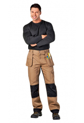 БРЮКИ CERVA НАРЕЛЛАН ГОСТ цв.беж-чер. тк. Смесовая