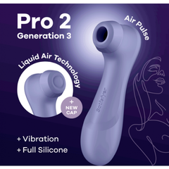 Клиторальный стимулятор Satisfyer Pro 2 Generation 3 с функцией Liquid Air и вибрацией лиловый