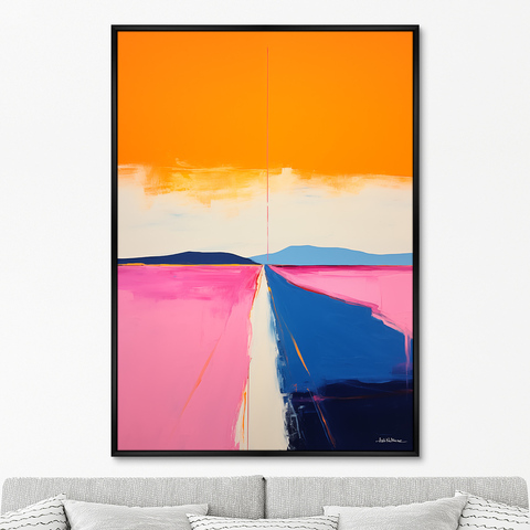 ArtNoMore - Репродукция картины на холсте Landscape Collection, Lines of roads, No 2, 2024г.