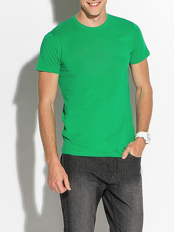 K505-22 футболка мужская, зеленая