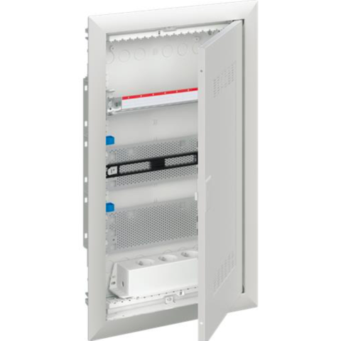 Шкаф мультимедийный с дверью с радиопрозрачной вставкой UK636MW 3-ряда. 384mm*622mm*97mm IP30. ABB. 2CPX031387R9999