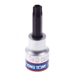 KING TONY (302740) Насадка (бита) торцевая 3/8", L = 50 мм, TORX с отверстием, T40