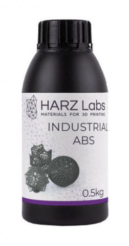 Фотополимер HARZ Labs Industrial ABS, серый (0,5 кг)