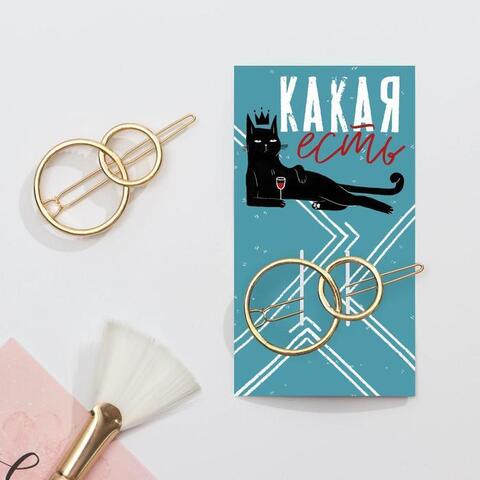 Формовая заколка на подложке 