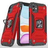 Противоударный чехол Strong Armour Case с кольцом для iPhone 11 (Красный)