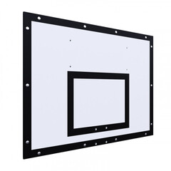 Щит баскетбольный тренировочный 1200х900 ФАНЕРА 12 на раме цвет разметки ЧЕРНЫЙ