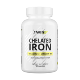 Хелат железа с витаминами С и B3, Chelated Iron, 1Win, 60 капсул 1