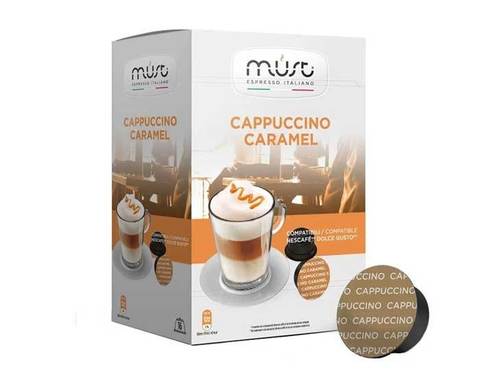 Кофе в капсулах Must Cappuccino Caramel, 16 капсул для кофемашин Dolce Gusto