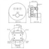 WasserKRAFT Dinkel 5844 Thermo Смеситель для ванны и душа