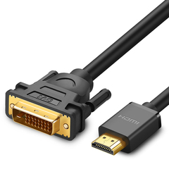 Кабель UGREEN HD106 HDMI to DVI Cable 2м, черный