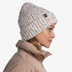 Шапка вязаная с флисом Buff Hat Knitted Polar Kim White - 2