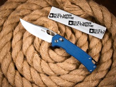 Складной нож SRM 9203-ME Satin сталь 10Cr15CoMoV рукоять Blue Micarta