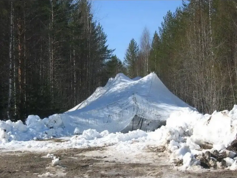 Маскировочная сеть 3х6 метра МКТ-2С СНЕГ (армейская)