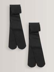 Колготки школьные для девочки Next 712-857, 2 шт., Черный, 40 ден