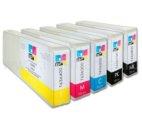 Комплект совместимых картриджей Optima для Epson Stylus Pro 7700/9700. Pigment 5x700 мл
