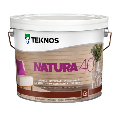 TEKNOS NATURA 40/ТЕКНОС НАТУРА 40 Полуглянцевый лак для внутренних поверхностей