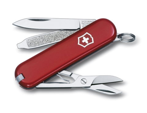 Нож-брелок Victorinox Classic, 58 мм, 7 функций, красный123