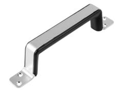 70-0-813 Ручка дверная, пластиковая вставка, оцинкованная, 100мм (Россия)