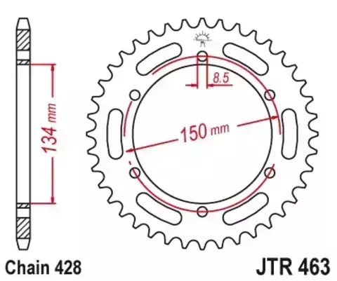 Звезда ведомая JTR463 48