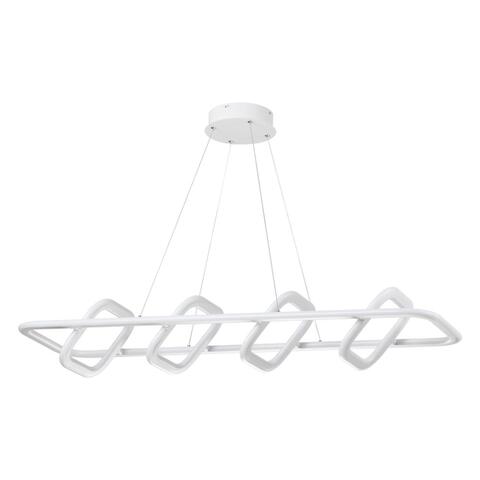 359184 OVER NT23 000 белый Светильник подвесной диммируемый, в комплекте пульт ДУ IP20 LED 4000К 175W 220V ONDO