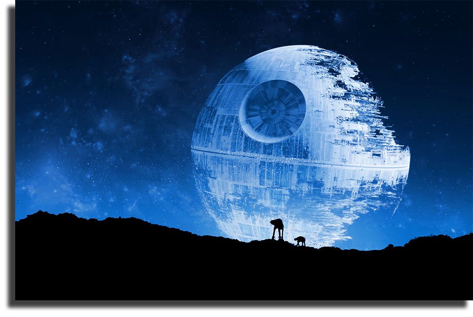 Постер "Звезда Смерти" – купить по низкой цене с доставкой по России |  Интернет-магазин модульных картин Picasso