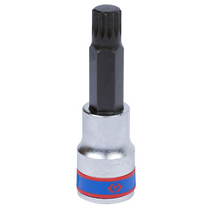 KING TONY (403614) Насадка (бита) торцевая 1/2", L = 80 мм, SPLINE, M14