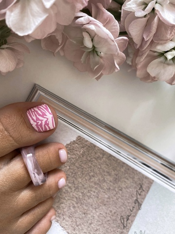 Пленки для педикюра IBDI NAILS 103 PASTEL ZEBRA