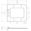 BelBagno BB7107CHR/SC DUE 2.0 Унитаз подвесной безободковый с сиденьем дюропласт soft close BB7107CHR/SC