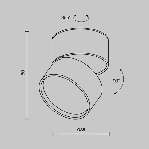 Потолочный светильник Maytoni Onda C024CL-12W3K-B-1