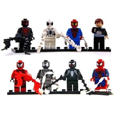 Minifigures Spider Man Blocks Building