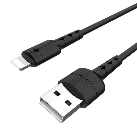 Кабель USB - Lightning 2А Hoco X30 1,2м (120 см) (Черный)