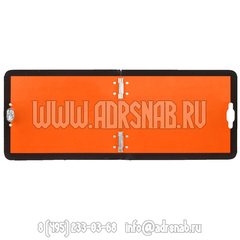 Табличка оранжевая нейтральная, складная (120х300х2 мм)
