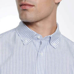Сорочка Seidensticker Shaped Fit 01.233042-12 из оксфорда в голубую полоску