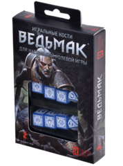 Набор игральных костей Ведьмак (синий)