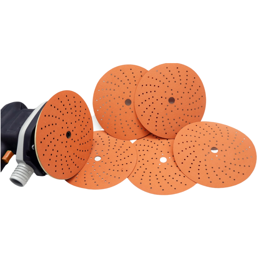 Sandwоx LC Orange Ceramic шлиф. материал на бумаж. основе 150 мм GRIP P120 MultiHole (цена за 50шт.)