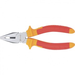 16903 Плоскогубцы комбинированные, Insulated, 180мм, двухкомпонентные рукоятки// Matrix