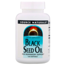 Source Naturals, Масло черного тмина, 120 мягких таблеток