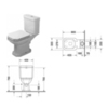 Duravit 1930 Бачок для унитаза (022709, 022701) с механизмом двойного смыва, подвод воды снизу слева, цвет: белый 872210005